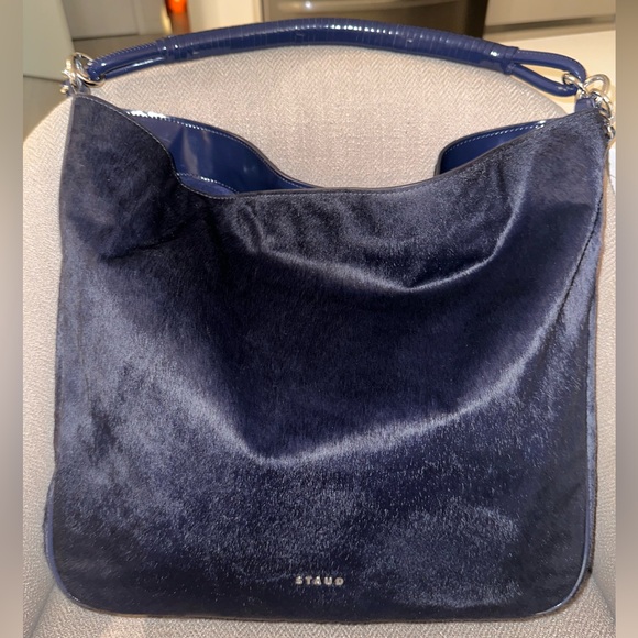 STAUD Perry Calf Hair Slouchy Hobo Tote - Picture 2 of 6